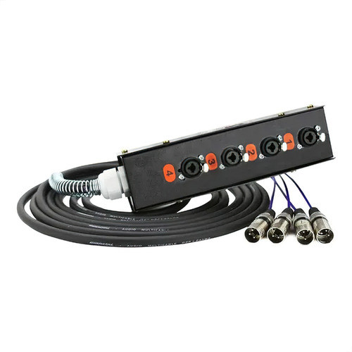 Medusa Com Multi Cabos 4 Vias Conectores Combo - 7 Mts 0