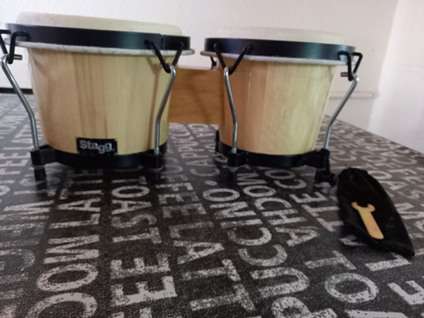 Bongo Stagg 7 Y 8 Madera Impecable Horas De Uso 0