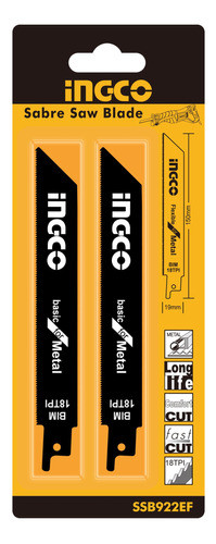 Sierras Para Sierra Metal Sable Repuesto Pack X2 Ssb922ef 0