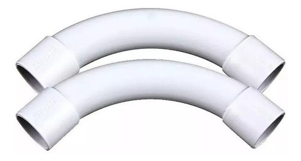 Curva 90º 20mm Pvc Ip40 Electrosystem Sica Pack X 10 0