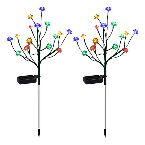 Lâmpada Externa Decorativa Led Solar Flowers Em Forma De Lot 0