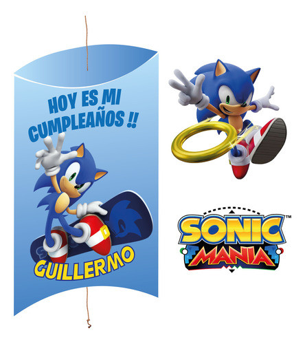Kit Imprimible Piñata Sonic 0