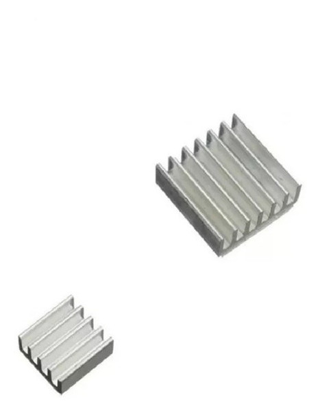 Kit 2 Dissipadores Raspberry Pi 2 Pi2 / Pi 3 Pi3 Aluminio 0
