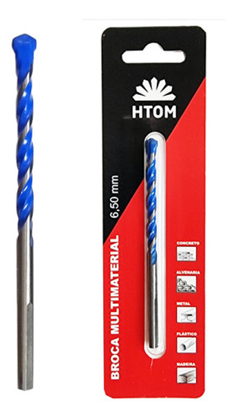Broca 6,5mm Multifunção Multimaterial Fura Tudo Metal Duro 0