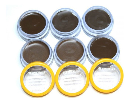 Kit 12 Pasta Corretiva Para Sobrancelhas Mahav 0