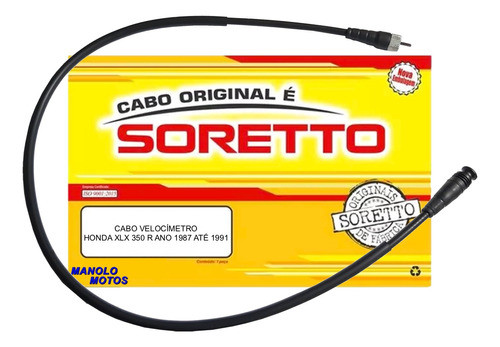 Cabo Soretto Original Velocímetro Xlx 350 R 1987 A 1991 0
