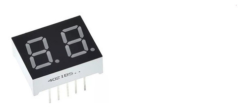 10x Peças De Display 2 Dígitos 7 Segmentos 0