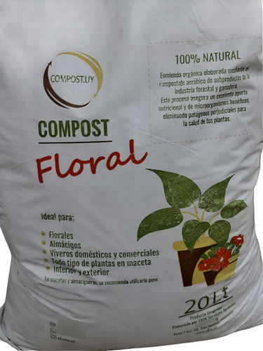 Tierra Composto Floral Todo Tipo De Plantas En Maceta 20 Lts 0
