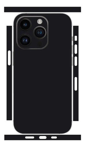 Adesivo Fosco Verso E Laterais Para O iPhone 15 Pro 0