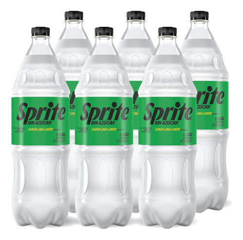 Refresco Sprite Sin Azúcar 2,25 Ml X6 Un 0