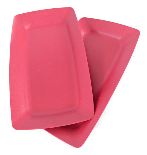 30 Bandeja Retangular Vermelha Lanche Porções Promoção 0