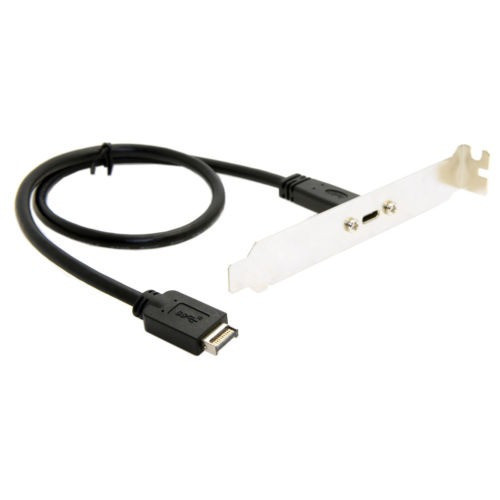 Cabezal Usb Del Panel Frontal 3.1 A Tipo C Hembra Alargador 0