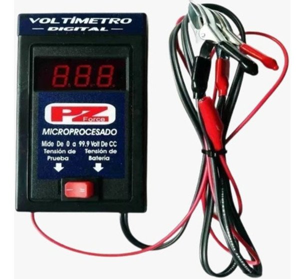 Voltímetro Automotriz Digital Prueba Tensión De Batería 12v 0 Voltímetro Automotriz Digital Prueba Tensión De Batería 12v 0