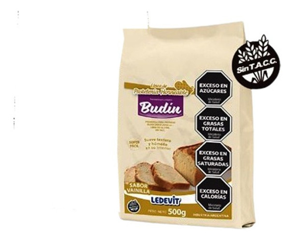 Premezcla Budin De Vainilla Ledevit Sin Tacc Pasteleria 500g 0 Premezcla Budin De Vainilla Ledevit Sin Tacc Pasteleria 500g 0