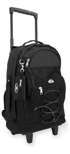 Mochila Con Ruedas Everest, Negra, Talla Única 0