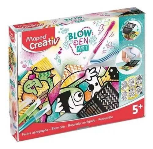 Set Maped Blow Pen Art Creativ Marcador Aerógrafo 0