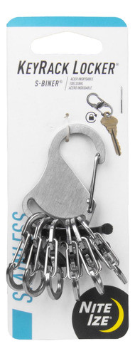Llavero Nite Ize Key Rack Locker Mosqueton Acero 6 Llaves 0