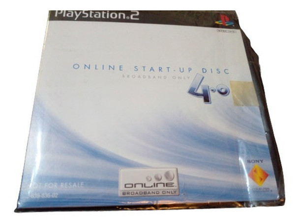 Playstation 2 Ps2 Online Start Up Disc 4° Banda Ancha Origin 0