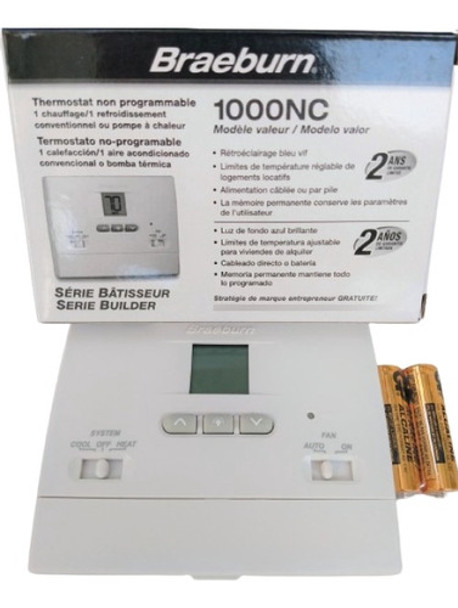 Termostato Ambiente No Programable 1h/1c Braeburn 1000 0