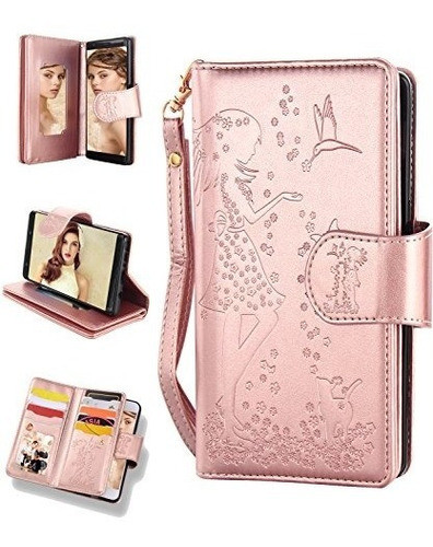 Funda Samsung S9 Plus, Galaxy S9 Plus Funda Cartera, Ranura 0