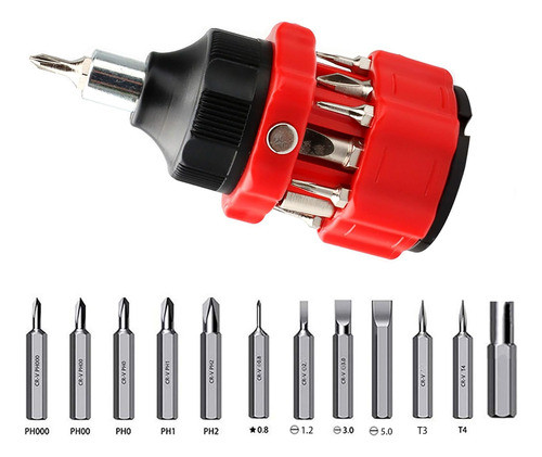Buspoll13-in-1 Mini Bit Stubby Kit De Destornilladores Co... 0