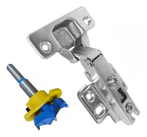 Bisagra Cazoleta 35 Mm Codo 0 - 50 Uds + Mecha Con Tope * 0