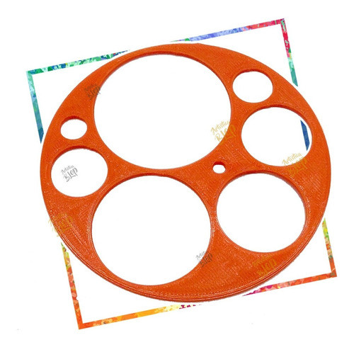 Regla Plantilla Circulos Economica Dibujo Tecnico Filigrana 0