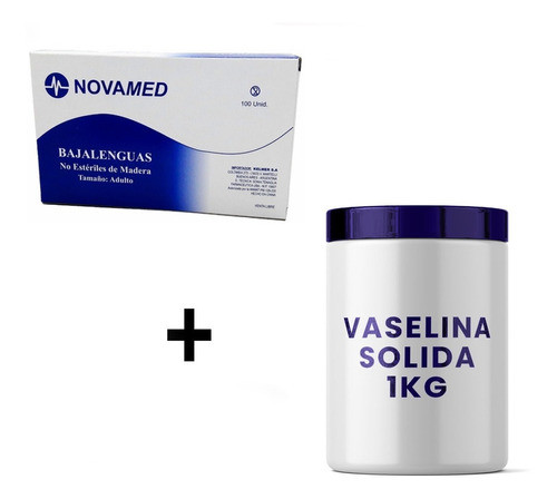 Vaselina Sólida 1kg + 100 Bajalenguas Insumos Tattoo Tatuaje 0