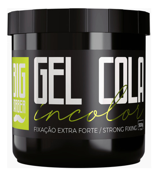 Gel Cola Big Barber 500g Incolor Modelador Super Econômico 0