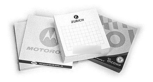 10 Block Taco Publicitario Turnos - Anotador 10x10 Cm 0