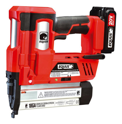 Clavadora Grapadora Inalámbrica 20v Equus 0