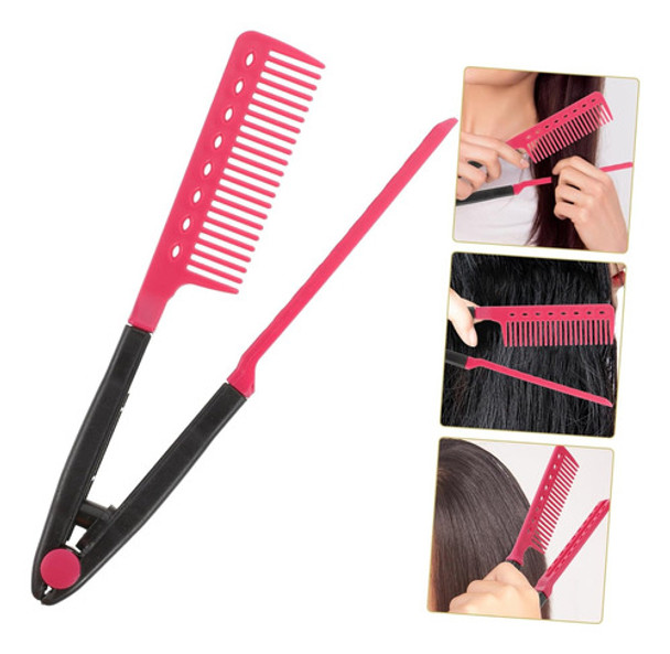 Peine Doble Para Uso Profesional Alisado Planchita Plástico 0 Peine Doble Para Uso Profesional Alisado Planchita Plástico 0
