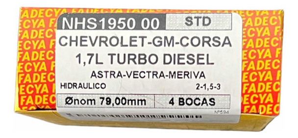 Aros De Recambio Chevrolet Corsa 1.7 Diesel * Std * 0