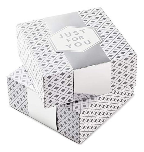 Hallmark - Cajas De Regalo Grandes De 25,4 Cm Con Bandas Par 0
