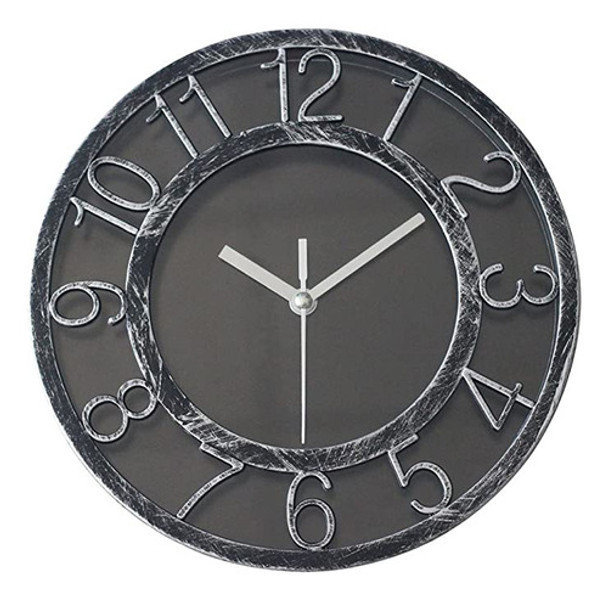 Reloj De Pared De Cuarzo Silencioso De 8 Pulgadas, Estilo V. 0
