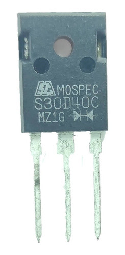 Diodo Rectificador Schottky S30d40c S30d40  S30 D40c 30a 40v 0