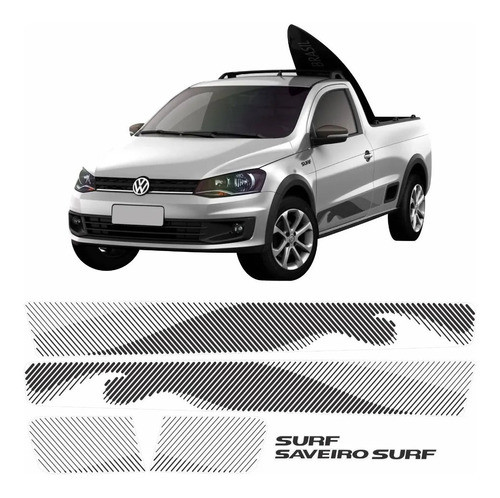 Kit Calcos , Sticker, Laterales  Saveiro Surf 2015 2016 0