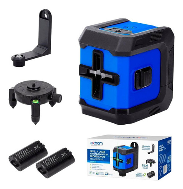 Nível A Laser Exbom C/ Autonivelamento Sonoro + Acessorios 0