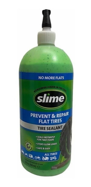 Sellador Antipinchadura Slime Para Neumático S/ Cámara 32oz 0