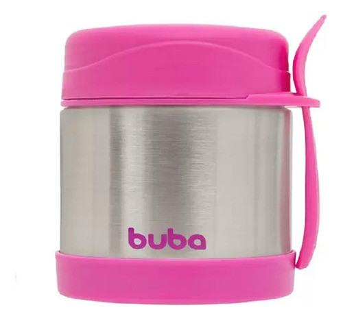 Pote Térmico Com Colher -- Rosa Buba 0
