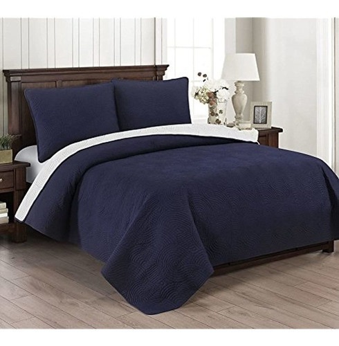 Brielle Home Wave - Juego De Edredón Reversible Ultrasuave P 0