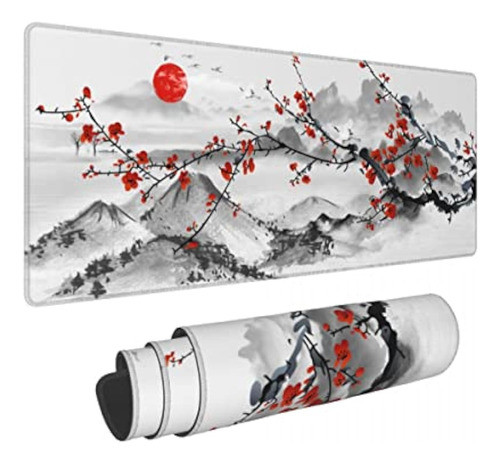 Alfombrilla De Mouse Japonesa Sakura Con Flor De 0