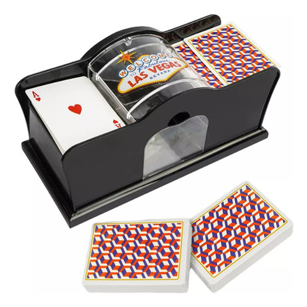 Embaralhador De Cartas Portátil Com Manivela Para Cassinos D 0