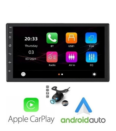 Radio Multimedia Carplay Android Auto Camara De Reversa 0