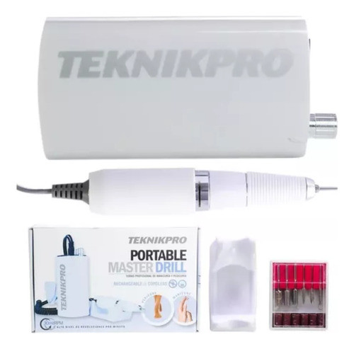 Teknikpro Torno Portable Master Drill Manicuría Pedicuría 0