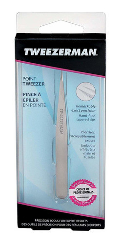 Pinzas De Depilar De Punta Tweezerman (acero Inoxidable) 0