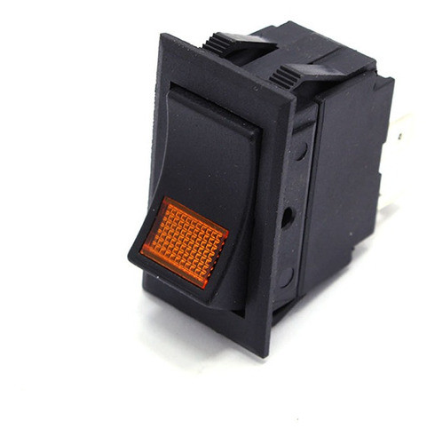 Llave Tecla 12v  Interruptor Universal Con Luz Led Ambar 0