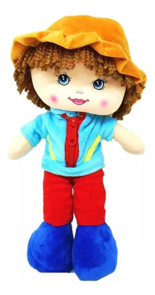Muñeco Pepón Nene Tela Bordada 37cm Premium 0