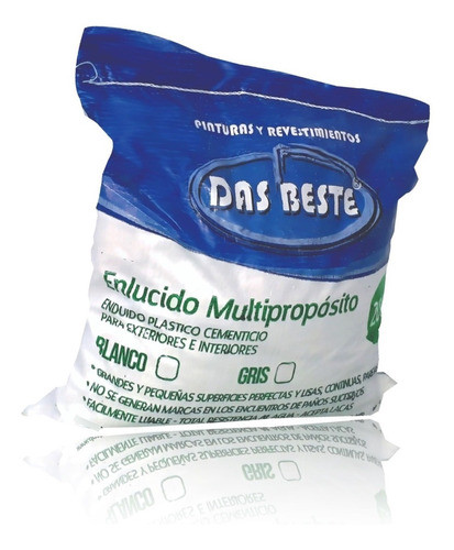 Enlucido Multipropósito Das Beste Bolsa X 20 Kg. Gris 0