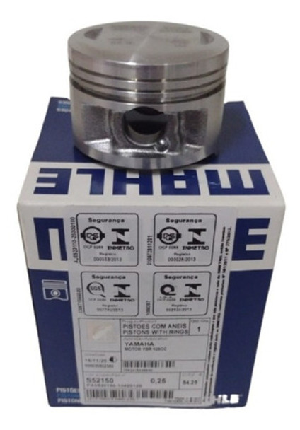 Kit Piston  0.75 Mahle Brasil Yamaha Ybr 125 Xtz 125 0